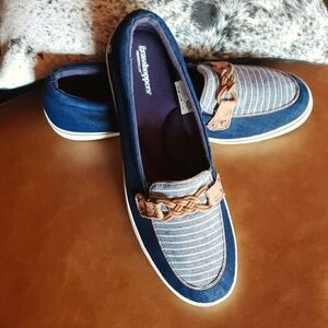 GRASSHOPPERS by KEDS Memory Deluxe Loafer Windsor Knot Boat Shoe - Sz 11 - EUC